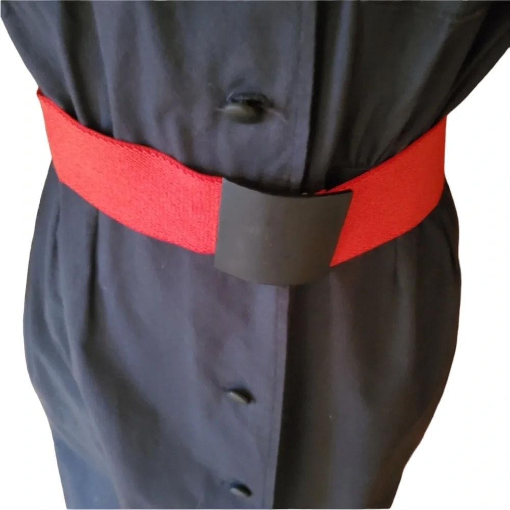 1980s Alyssa Scott Black Sheath Dress - Picture 3 of 7